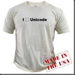I {entity} Unicode T-shirt