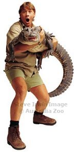 Steve Irwin, Crocodile Hunter, with a Crocodile